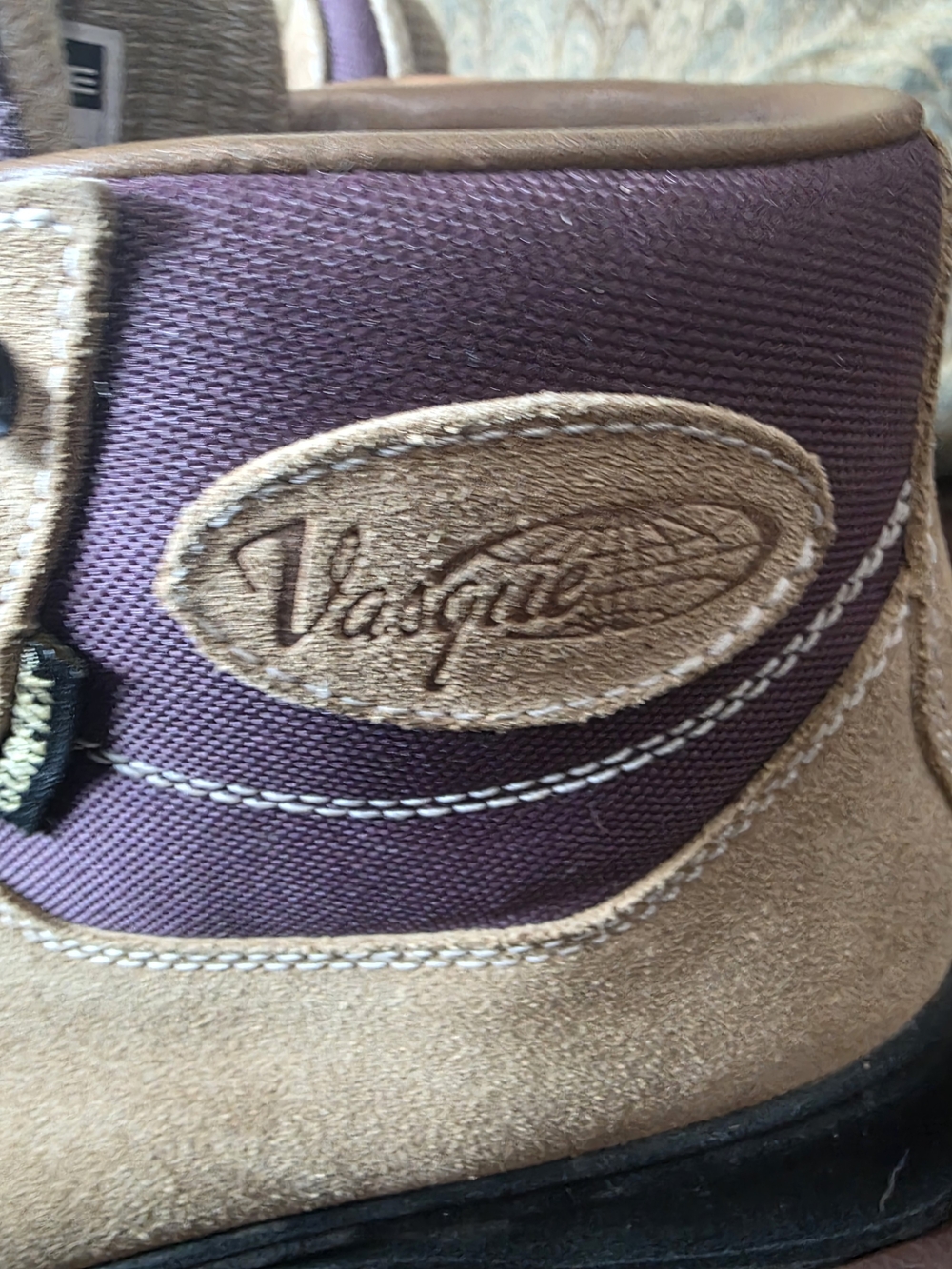 Vasque Purple and Tan Hiking Boot Detail - Picture 6 of 11